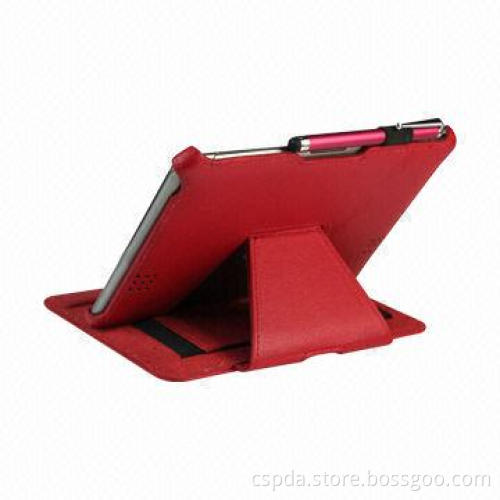 2013 PU Leather Case for E-book Kindle Fire HD 2, Red with Stand Function